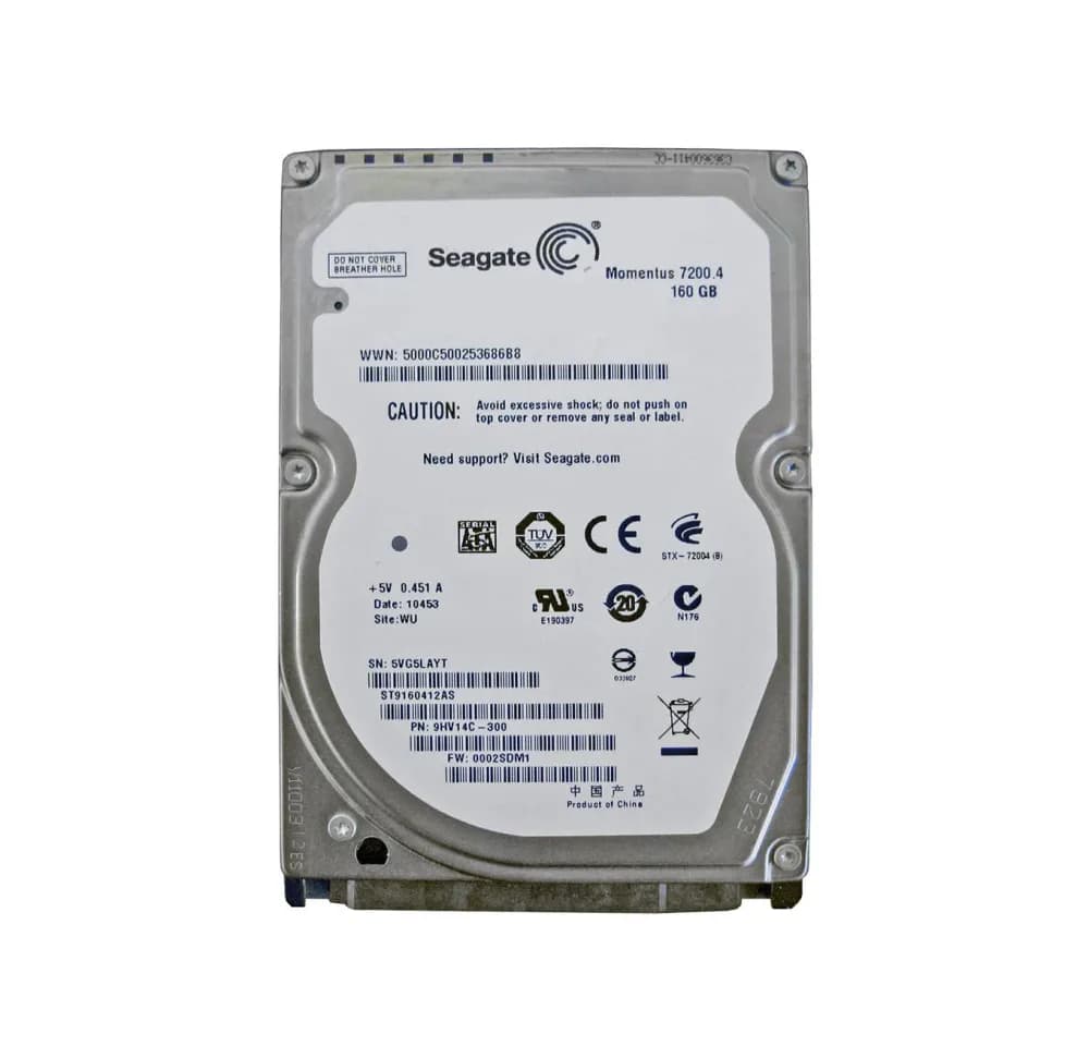 ST9160412AS - Seagate 160GB 7200RPM SATA 3Gb/s 2.5-in Hard Drive