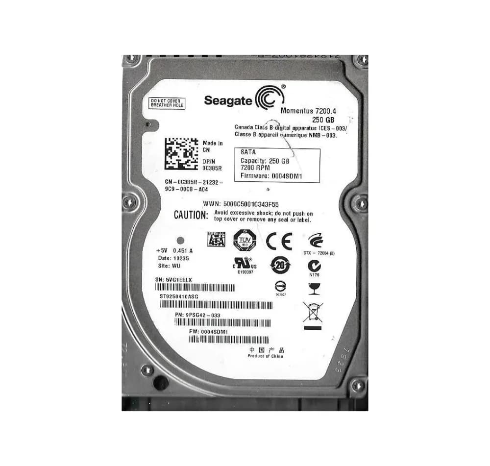 ST9250410ASG - Seagate 250GB 7200RPM SATA 3Gb/s 2.5-in Hard Drive