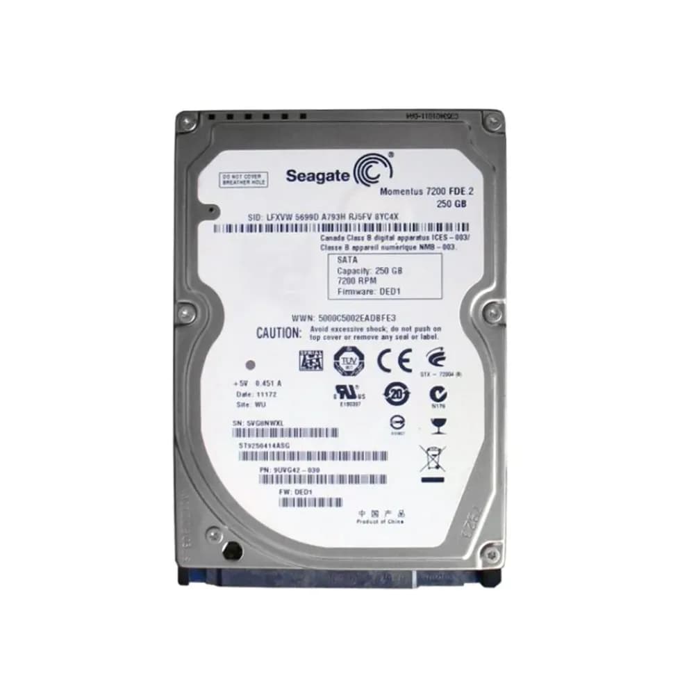 ST9250414ASG - Seagate 250GB 7200RPM SATA 3Gb/s 2.5-in Hard Drive