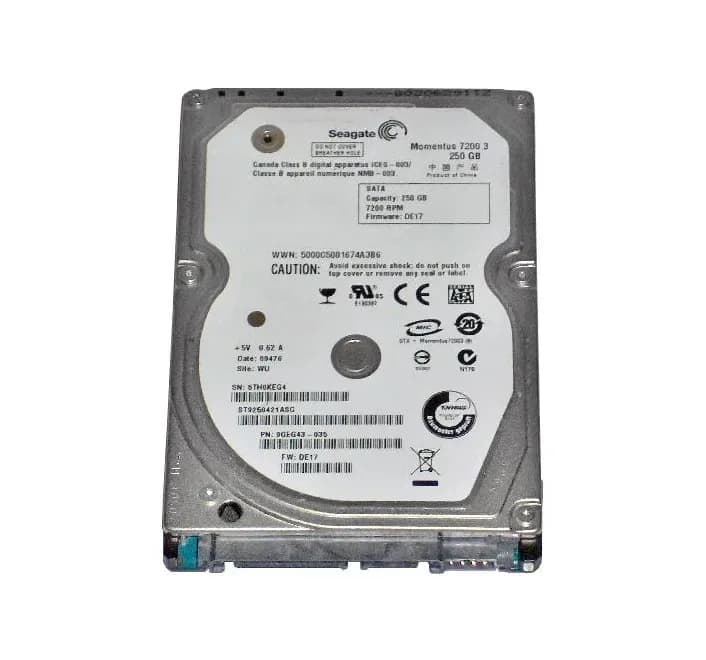 ST9250421ASG - Seagate 250GB 7200RPM SATA 3Gb/s 2.5-in Hard Drive