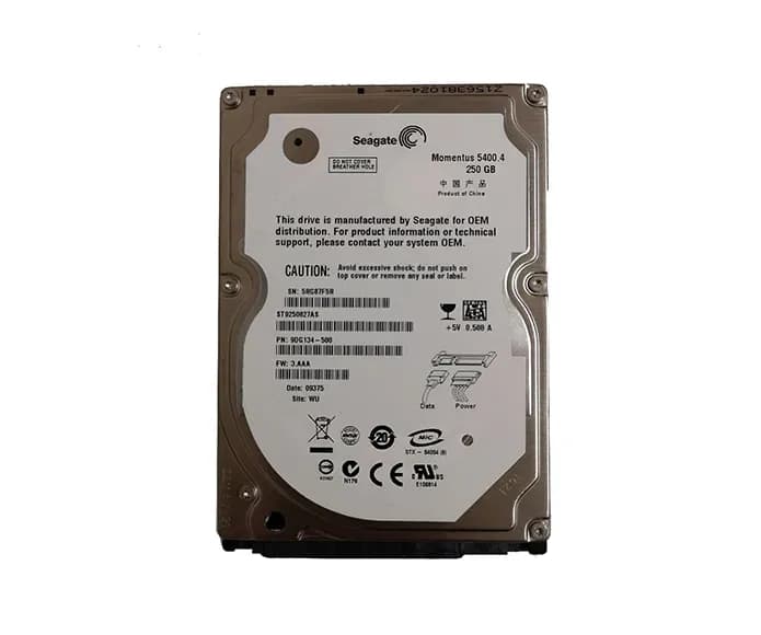 ST9250827AS - Seagate 250GB 5400RPM SATA 3Gb/s 2.5-in Hard Drive