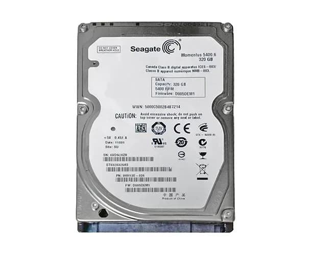 ST9320325AS - Seagate 320GB 5400RPM SATA 3Gb/s 2.5-in Hard Drive