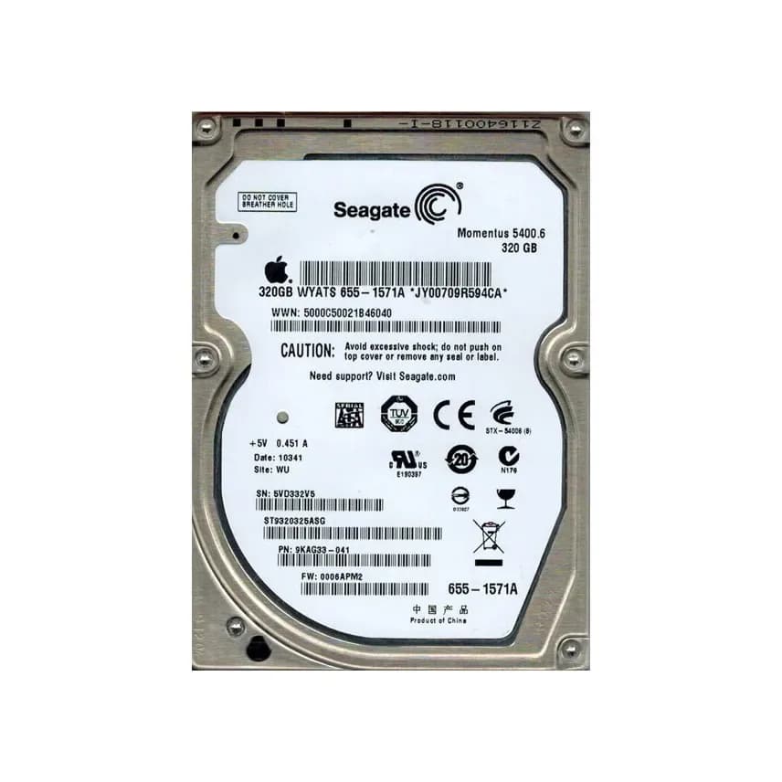 ST9320325ASG - Seagate 320GB 5400RPM SATA 3Gb/s 2.5-in Hard Drive