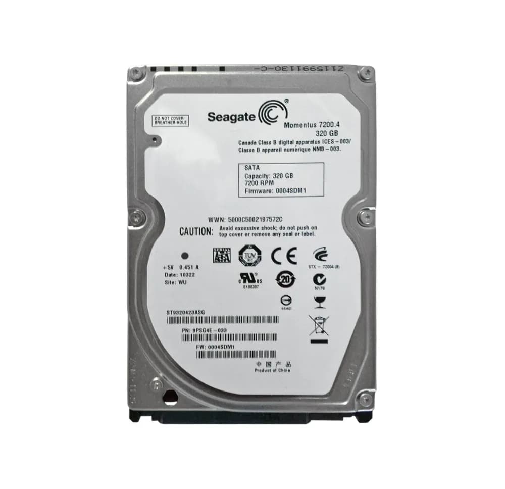 ST9320423ASG - Seagate 320GB 7200RPM SATA 3Gb/s 2.5-in Hard Drive