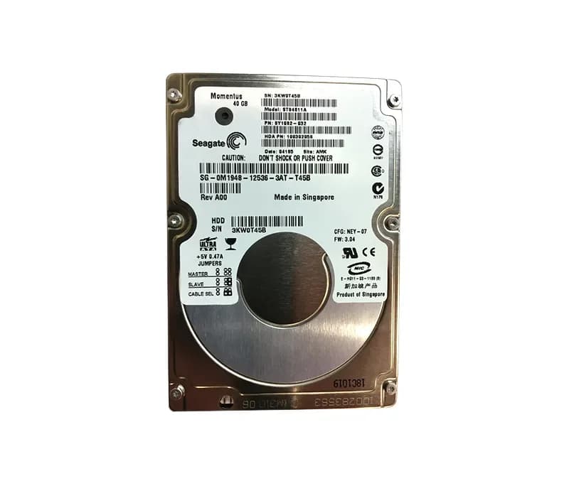 ST94811A - Seagate 40GB 5400RPM ATA/100 2.5-inch Hard Drive