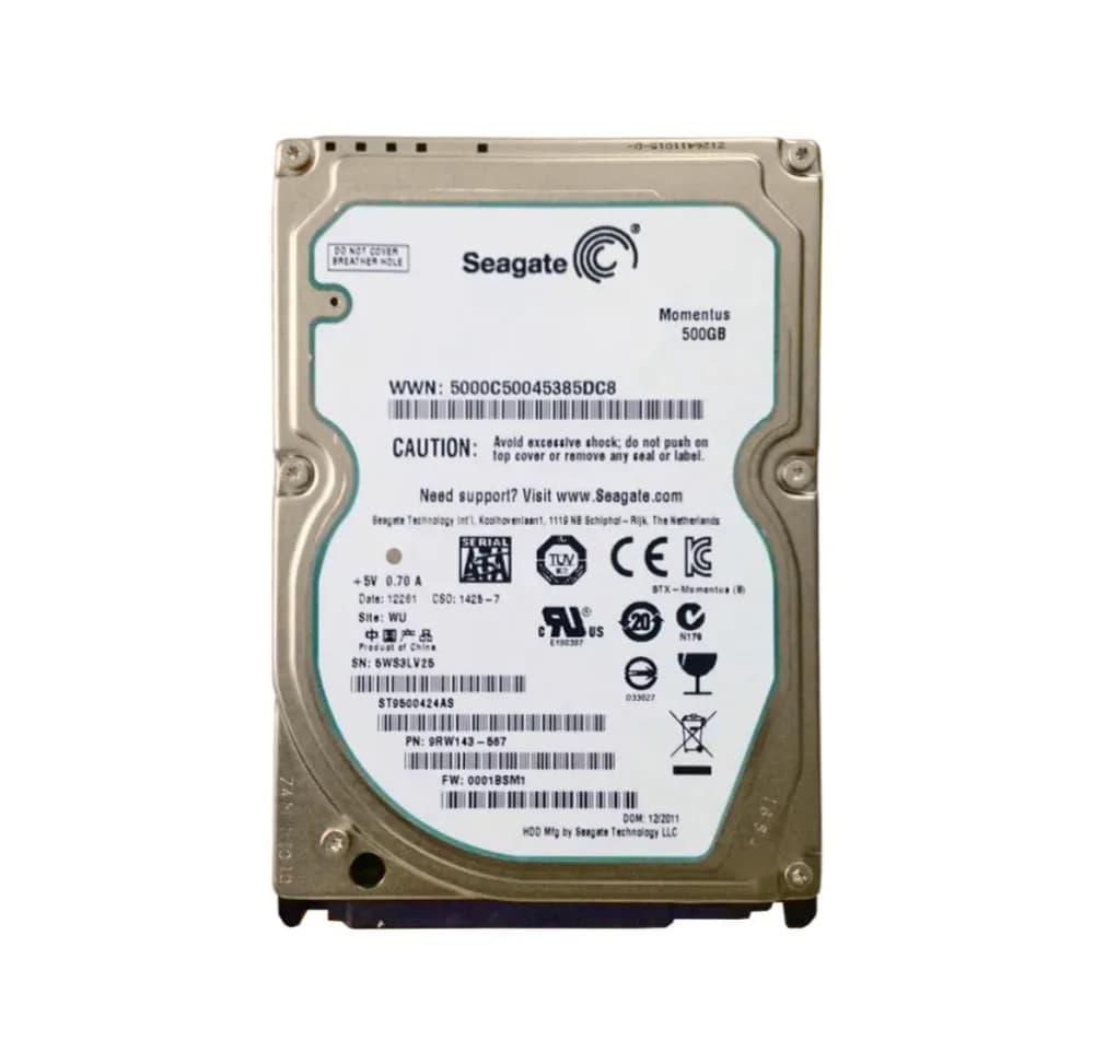 ST9500424AS - Seagate Momentus 500GB 7200RPM SATA 2.5" Hard Drive