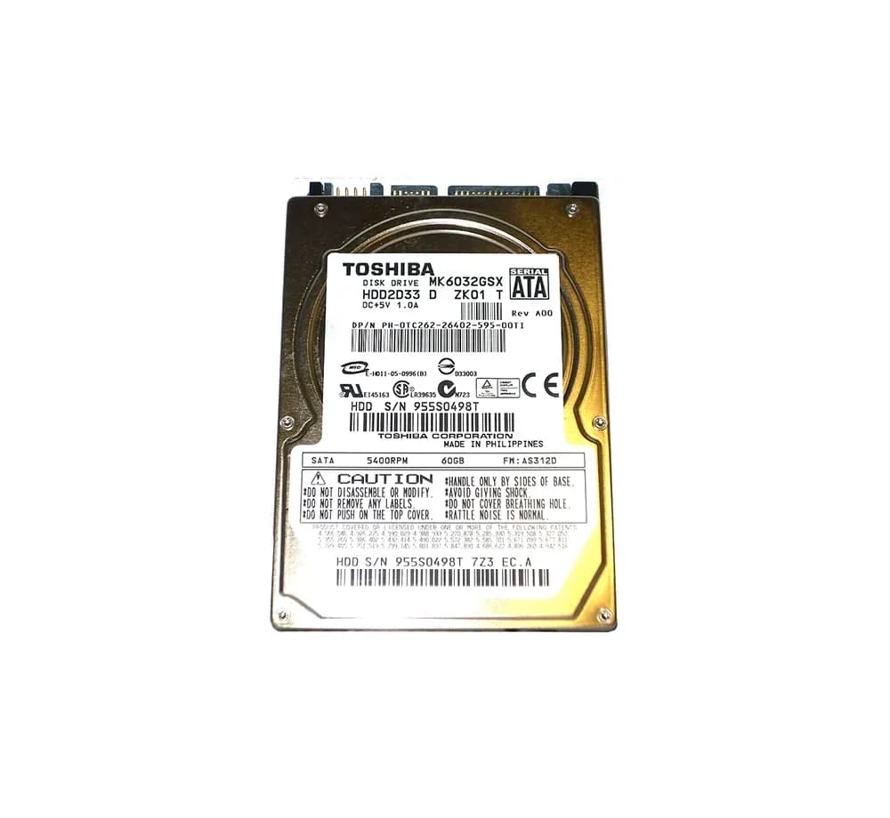 TC262 - Dell 60GB 5400RPM SATA 1.5Gb/s 2.5-in Hard Drive