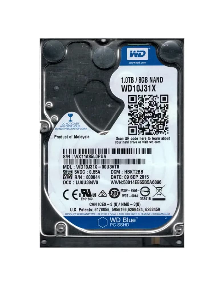 WD10J31X - Western Digital 1TB 5400RPM SATA 6Gb/s 2.5-in Hard Drive