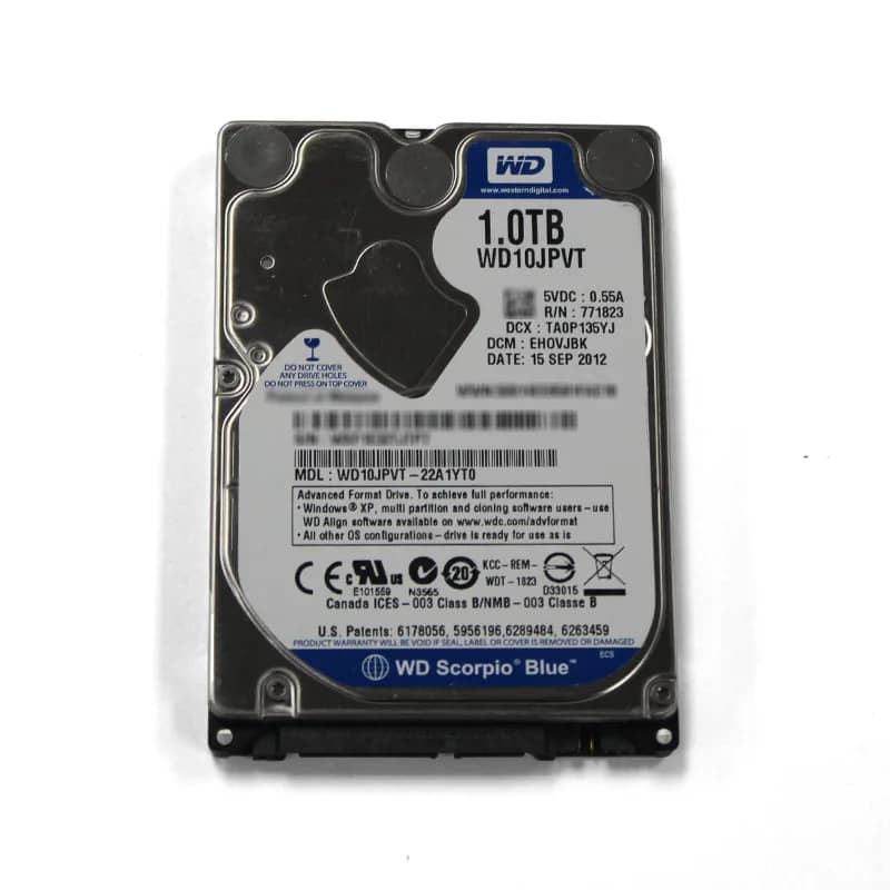 WD10JPVT - Western Digital 1TB 5400RPM SATA 3Gb/s 2.5-in Hard Drive