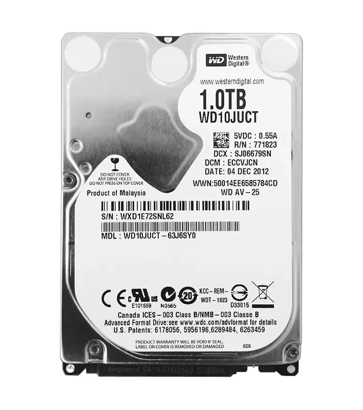 WD10JUCT - Western Digital 1TB 5400RPM SATA 3Gb/s 2.5-in Hard Drive