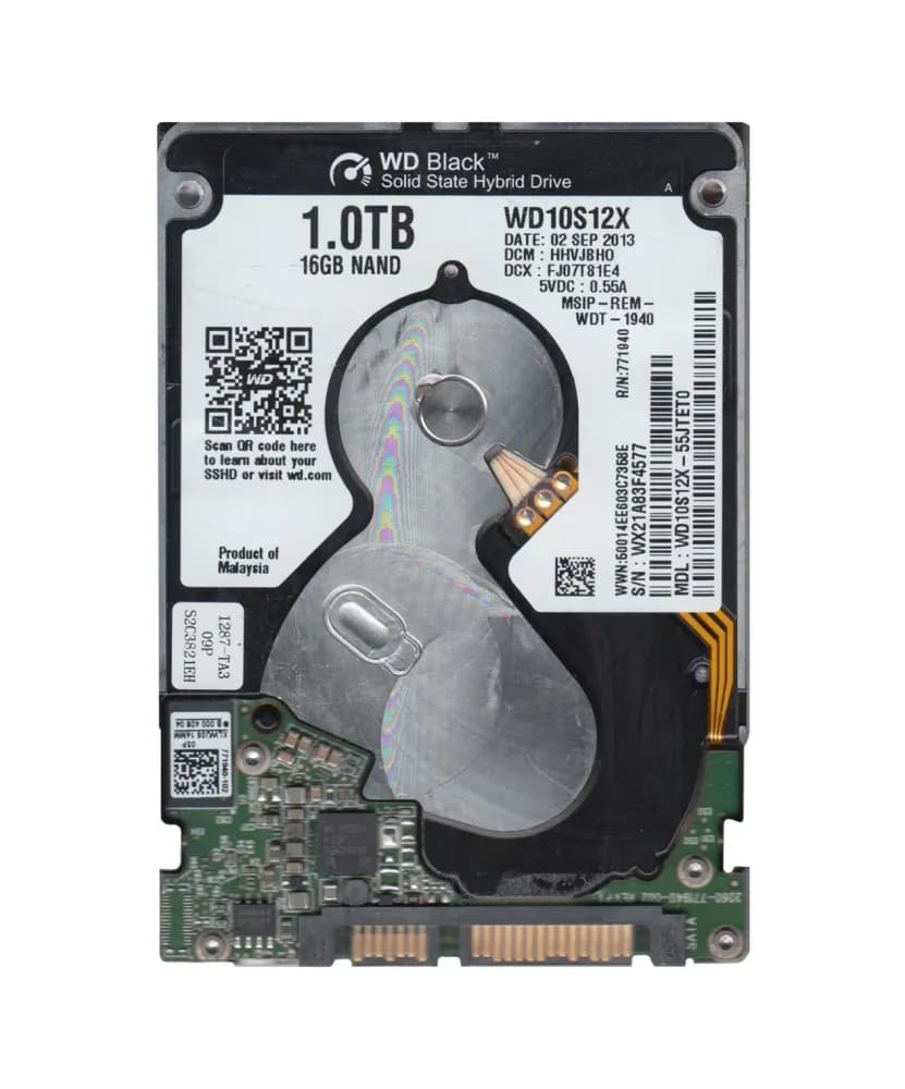 WD10S12X - Western Digital 1TB 5400RPM SATA 6Gb/s 2.5-in Hard Drive