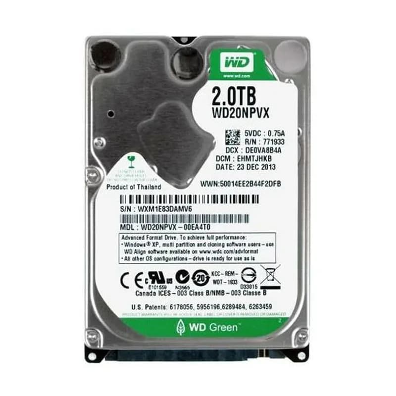 WD20NPVX - Western Digital 2TB 5400RPM SATA 6Gb/s 2.5-in Hard Drive