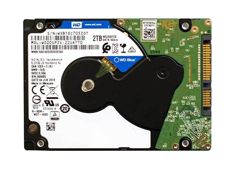 WD20SPZX - Western Digital 2TB 5400RPM SATA 6Gb/s 2.5-in Hard Drive