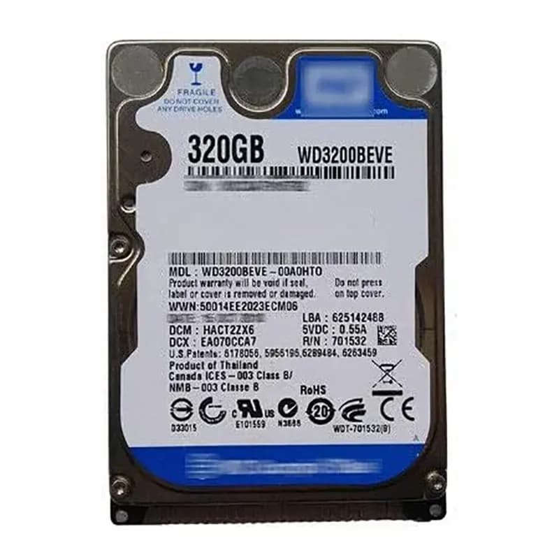 WD3200BEVE - WD Scorpio Blue 320GB 5400RPM PATA (RoHS) 2.5" Hard Drive