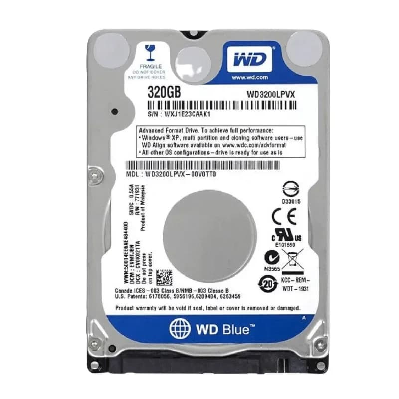 WD3200LPVX - WD 320GB 5400RPM SATA 6Gb/s 2.5-in HDD