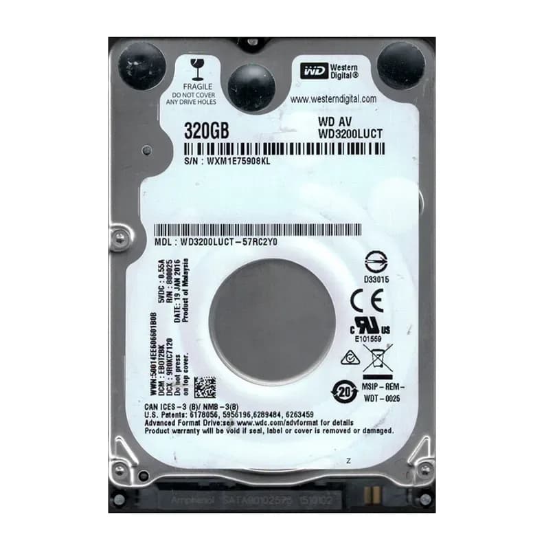 WD3200LUCT - WD 320GB 5400RPM SATA 3Gb/s 2.5-in HDD