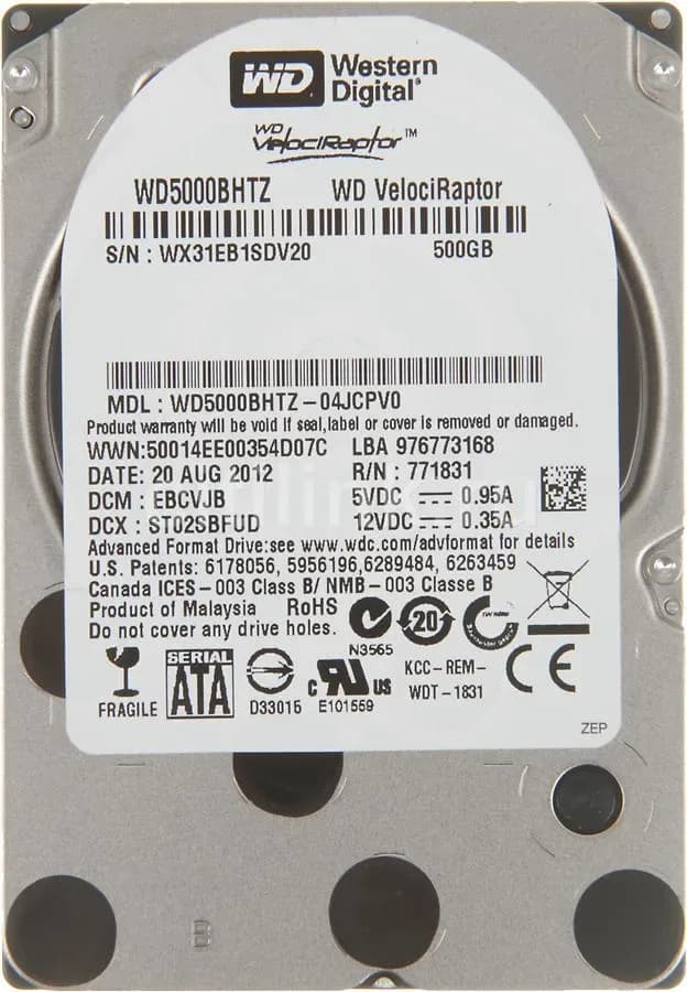 WD5000BHTZ - WD 500GB 10000RPM SATA 6Gb/s 2.5-in HDD