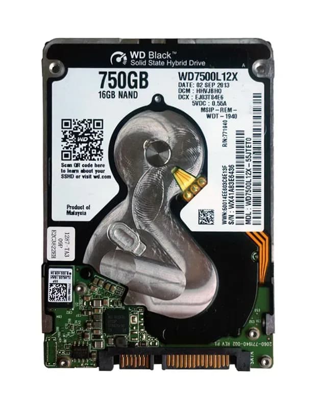WD7500L12X - WD 750GB 5400RPM SATA 6Gb/s 2.5-in HDD