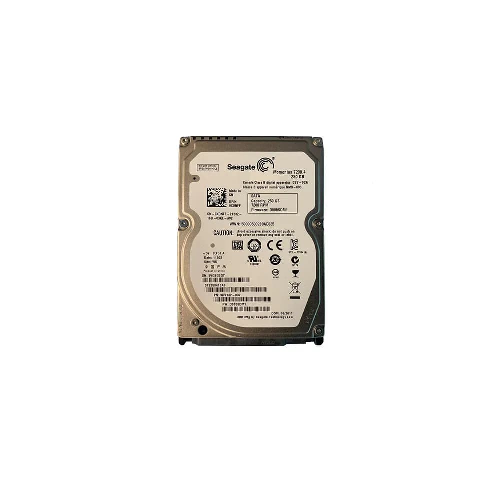XDNFF - Dell 250GB 7200RPM SATA 3Gb/s 2.5-in Hard Drive