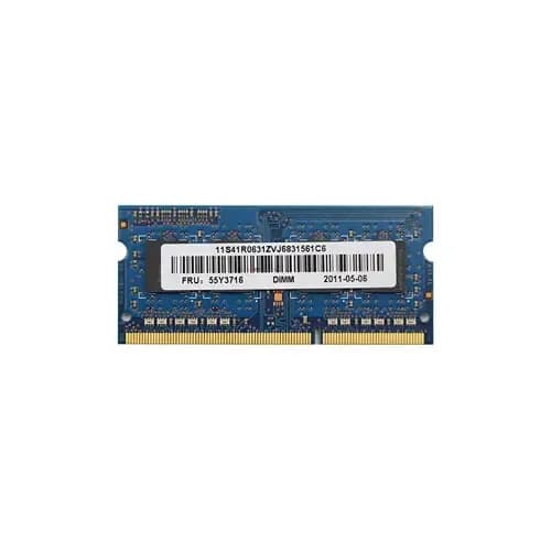 55Y3716 - IBM 2GB DDR3 1333MHz CL9 Non-ECC SoDIMM Memory Module