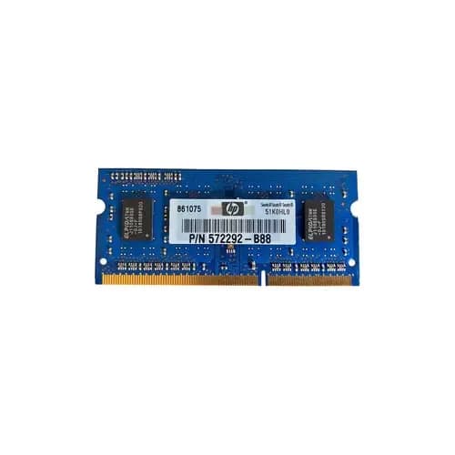572292-B88 - HP 1GB DDR3 1333MHz CL9 Non-ECC SoDIMM Memory Module