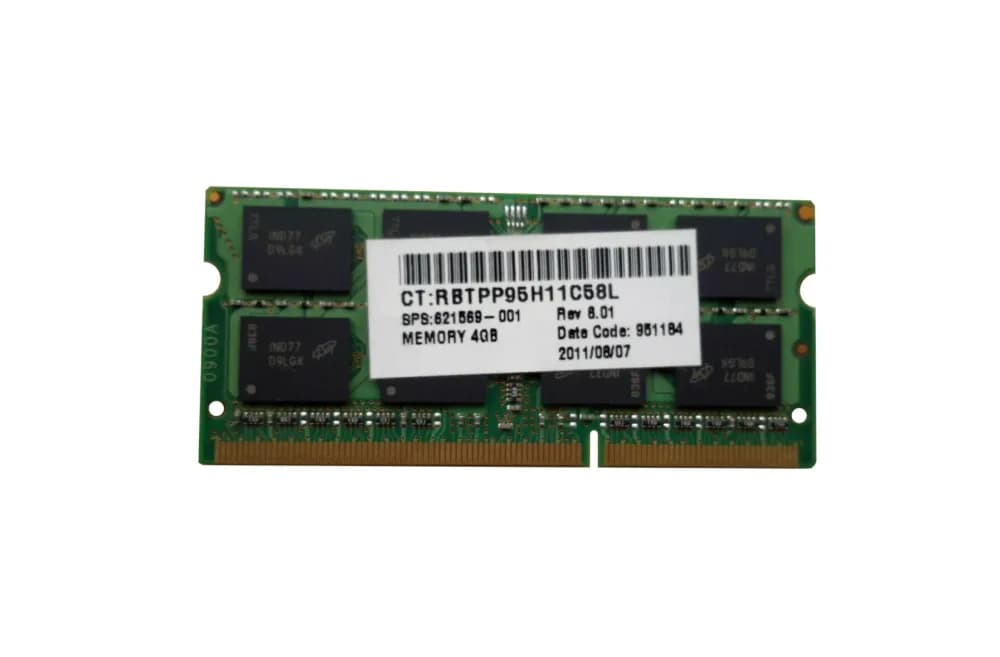 621569-001 - HP 4GB DDR3 1600MHz CL11 Non-ECC SoDIMM Memory Module