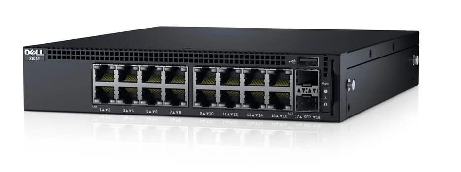 210-AEIK - Dell X1018 16-Port RJ-45 2-Port SFP Layer 2 Switch