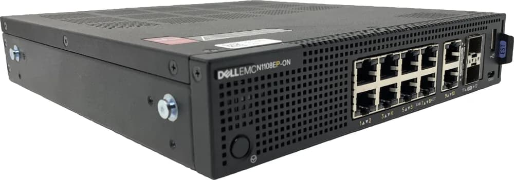 210-ARUK - Dell Power Switch 1108EP-ON 8x Ports PoE+ 2x SFP GE Switch