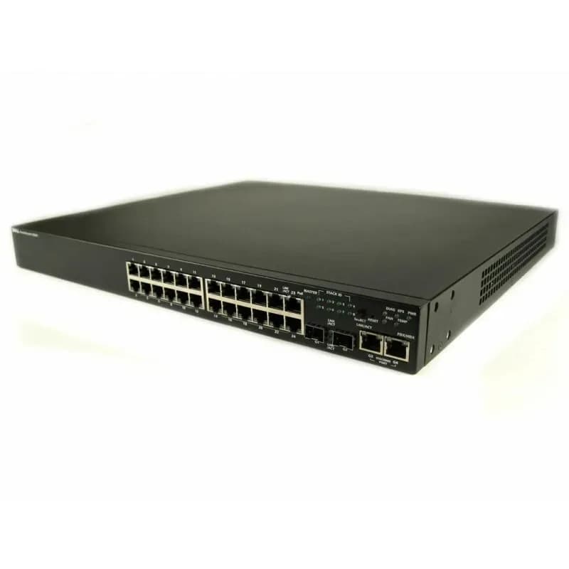 3524P - Dell PowerConnect 24-Ports PoE + 2 x Shared SFP Ports Switch
