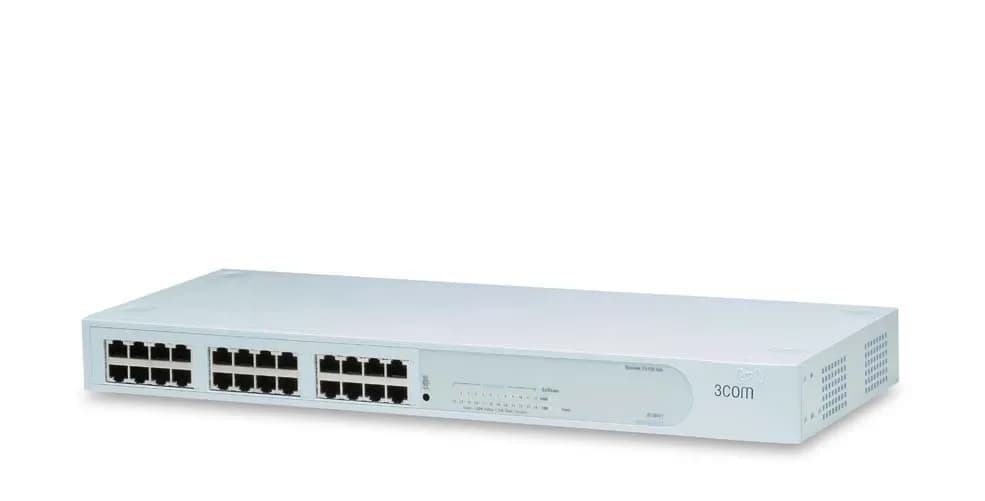 3C16411 - 3Com SuperStack 3 24 x Ports 10/100Base-T Dual Speed Layer 2 Managed Fast Ethernet Network Hub