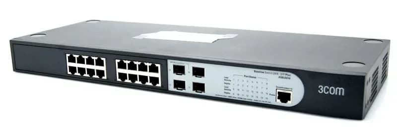3CBLSG16 - 3Com Baseline 2916-SFP Plus Managed Ethernet Switch 16 x 10/100/1000Base-T LAN 4 x SFP (mini-GBIC) Managed Ethernet Switch