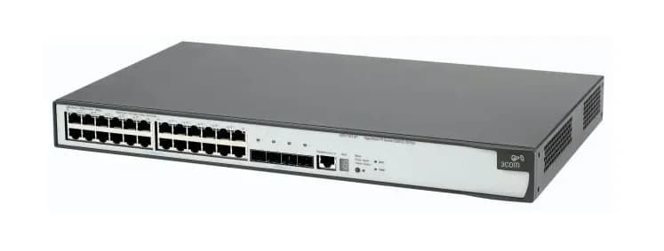 3CR17258-91 - 3Com 5500G-EI 20 x SFP Ports 1000Base-T + 4 x Dual Personality Ports RJ-45/SFP Ports Layer 2 Managed Rack-mountable Stackable Gigabit Ethernet Network Switch