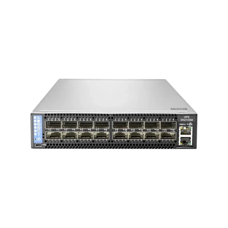 880645-001 - HPE StoreFabric SN2100M 16-ports 100GbE QSFP28 L2 Switch