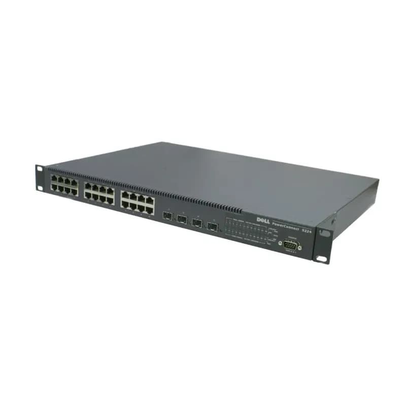 8X158 - Dell PowerConnect 5224 24-Port + 4-SFP Combo Ports 1U Switch