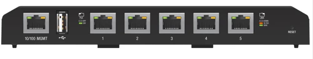 ES-5XP - Ubiquiti EdgeSwitch 5-Ports PoE RJ-45 Managed Switch