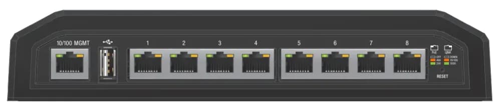 ES-8XP - Ubiquiti EdgeSwitch 8-Ports PoE RJ-45 Managed Switch