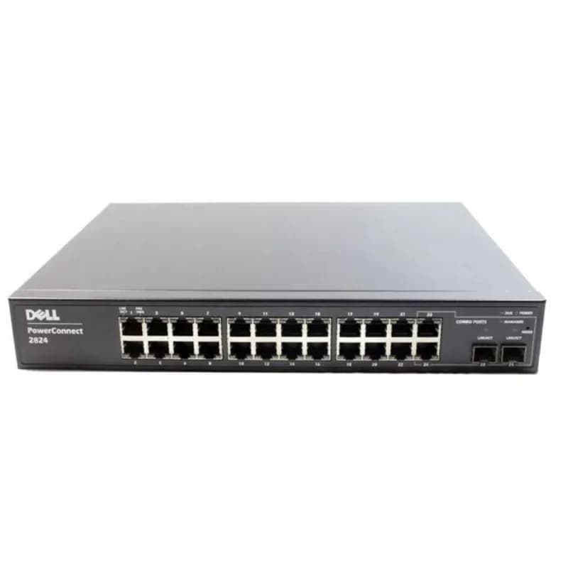 F495K - Dell 2824 24-Port + 2-Port SFP Layer 3 Switch
