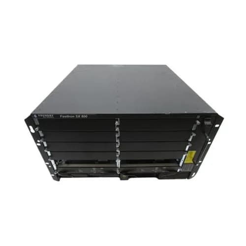 FI-SX800-AC - Brocade FastIron SX 800 12 x Slots Layer 3 Managed 6U Rack-mountable High Performance Intelligent Switch Chassis