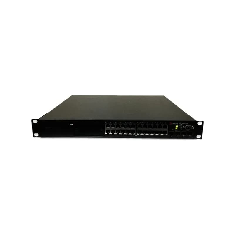 FLS624 - Foundry Networks LS Series FLS624 24 x Ports 10/100/1000Base-T + 4 x shared SFP Ports Layer3 Managed 1U Rack-mountable Gigabit Ethernet Network Switch