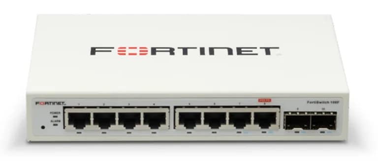 FS-108F - Fortinet 108F 8x RJ-45 Ports 2x SFP Network Switch