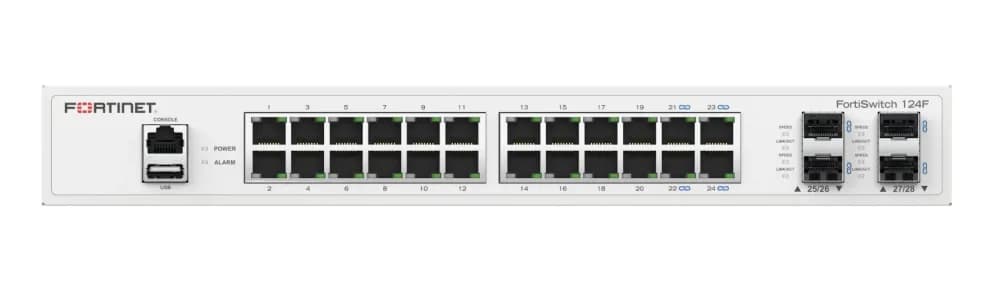 FS-124F - Fortinet 24x GbE RJ-45 1000Base-T 4x 10GbE SFP+ Switch