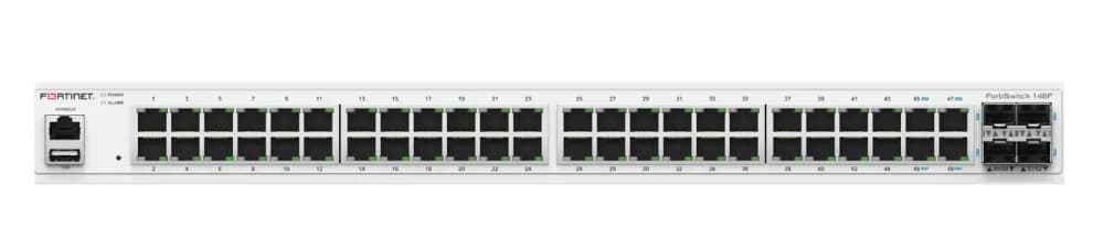 FS-148F - Fortinet FortiSwitch 148F 48-Port 4-Port SFP+ L3 Switch