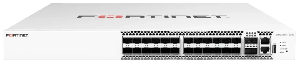 FS-T1024E - Fortinet FortiSwitch T1024E 24-P RJ-45 + 2-P QSFP28 Switch