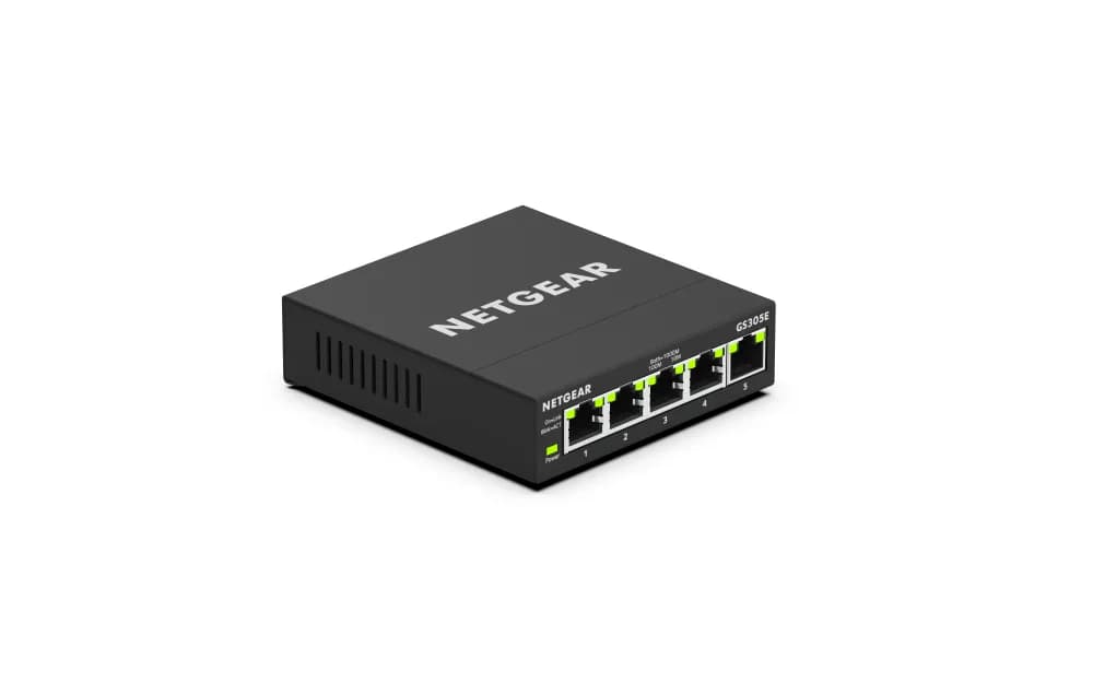 GS305E-100NAS - Netgear 300 GS305E 5x RJ-45 Managed Switch