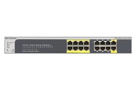 GS516TP-100NAS - Netgear Prosafe JGS500 Series GS516TP 8 x RJ-45 Ports PoE 10/100/1000Base-T + 8 x RJ-45 Ports Layer2 Umanaged Gigabit Ethernet Network Switch