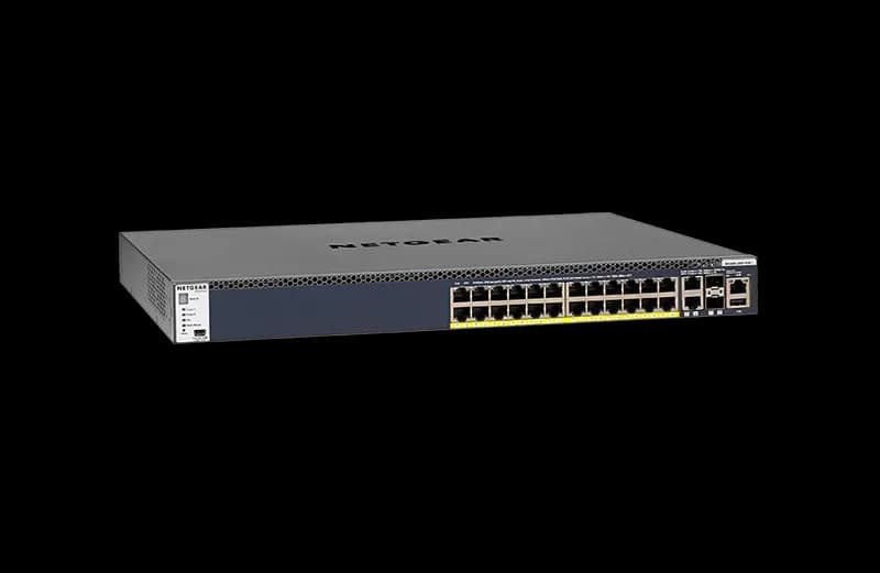 GSM4328PB - Netgear 24x RJ-45 Ports PoE+ 1000Base-T L3 GbE Switch