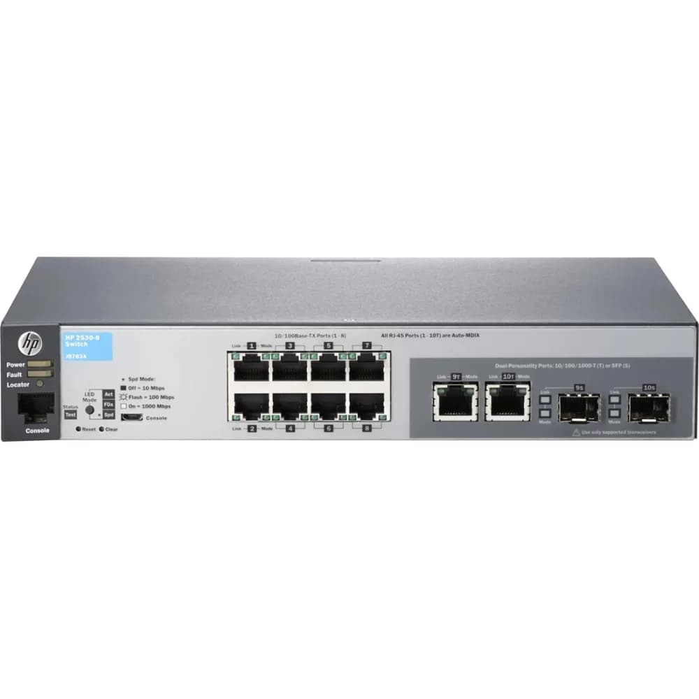 J9783A - HPE 2530-8 8-Ports RJ-45 2-Ports Combo Network Switch