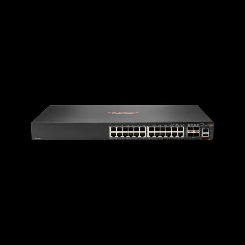 JL668A - HPE Aruba CX 6300 24-Ports PoE+ 4x SFP56 GbE Switch