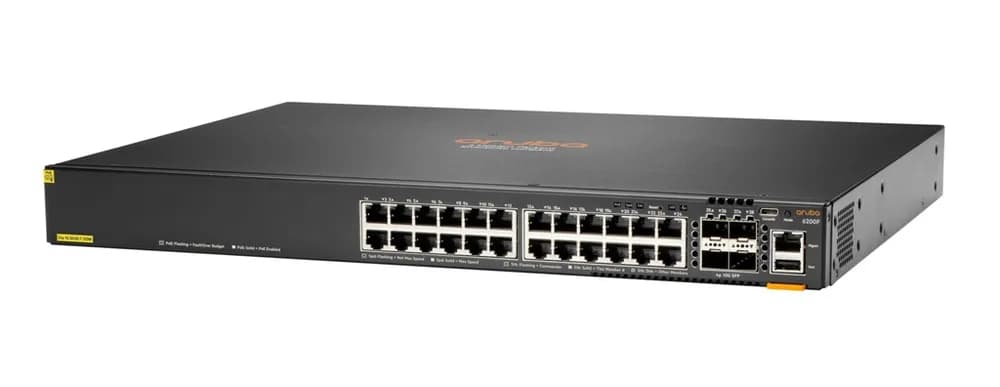 JL724B - HPE Aruba CX 6200F 24G 24-Ports RJ-45 4-Ports SFP+ Switch