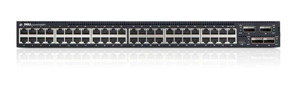 MHDJ7 - Dell S4820T 48-Ports 10GBase-T + 4-Ports QSFP+ Layer 2 Switch